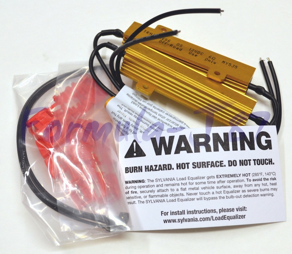 Sylvania LED Load Equalizer Resistor 7443 DRL Light Bulb Hyper Flashing Stop Fix