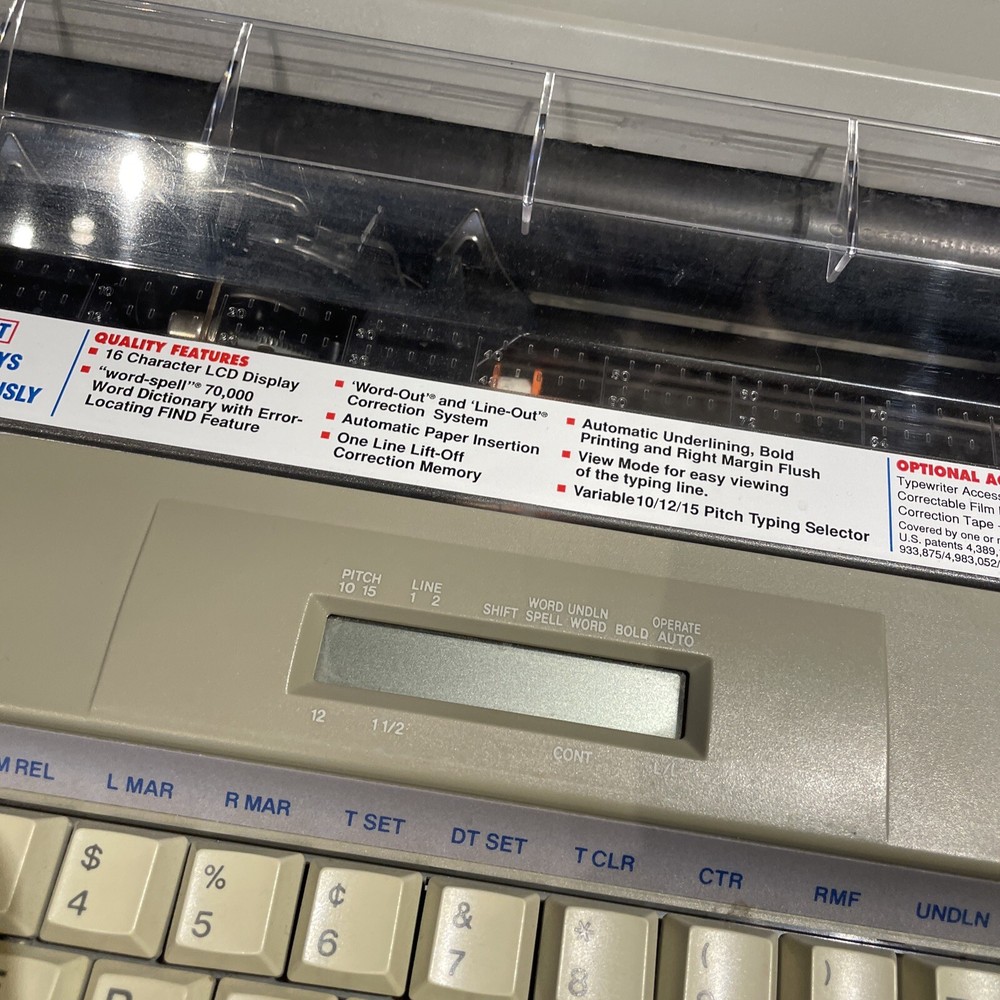 Brother SX-4000 Portable Electronic Typewriter - Needs Ribbon - READ