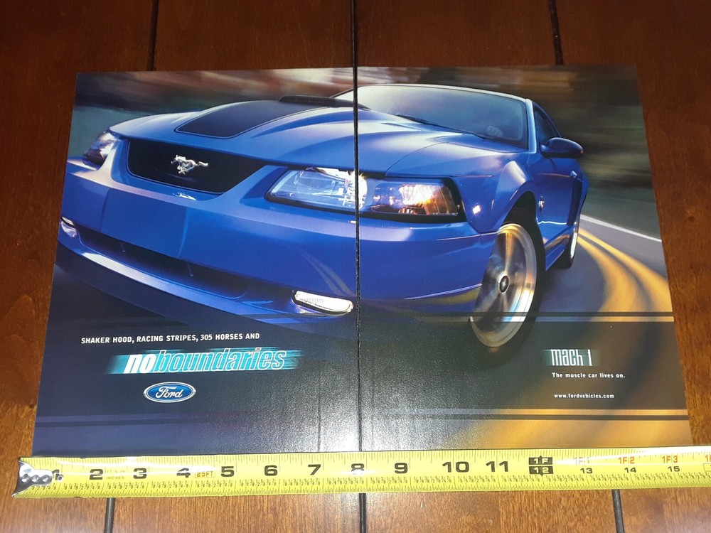 2003 MUSTANG MACH 1 ORIGINAL 2 PAGE AD