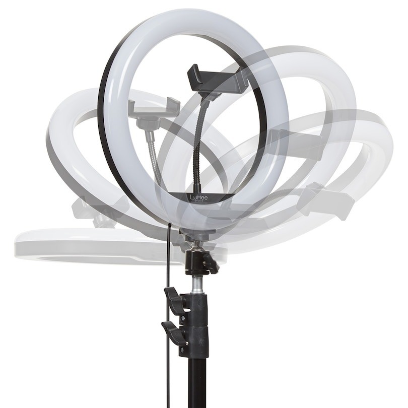 LuMee Studio - RGB Ring Light with Tripod Stand - 10 inch - Black