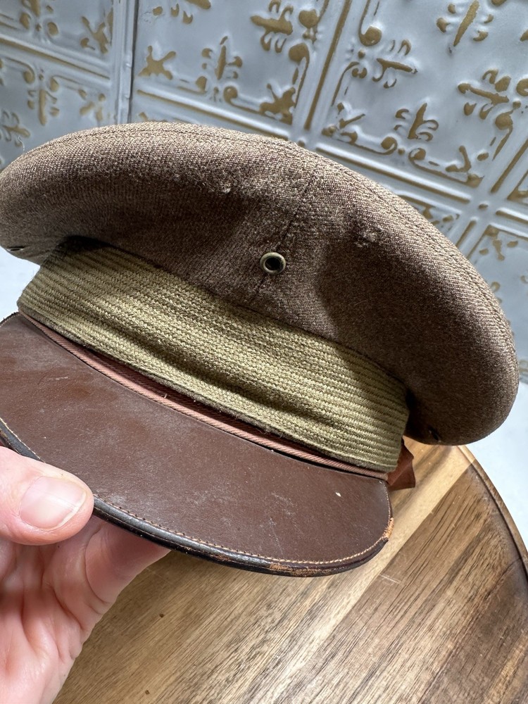 vintage army visor cap