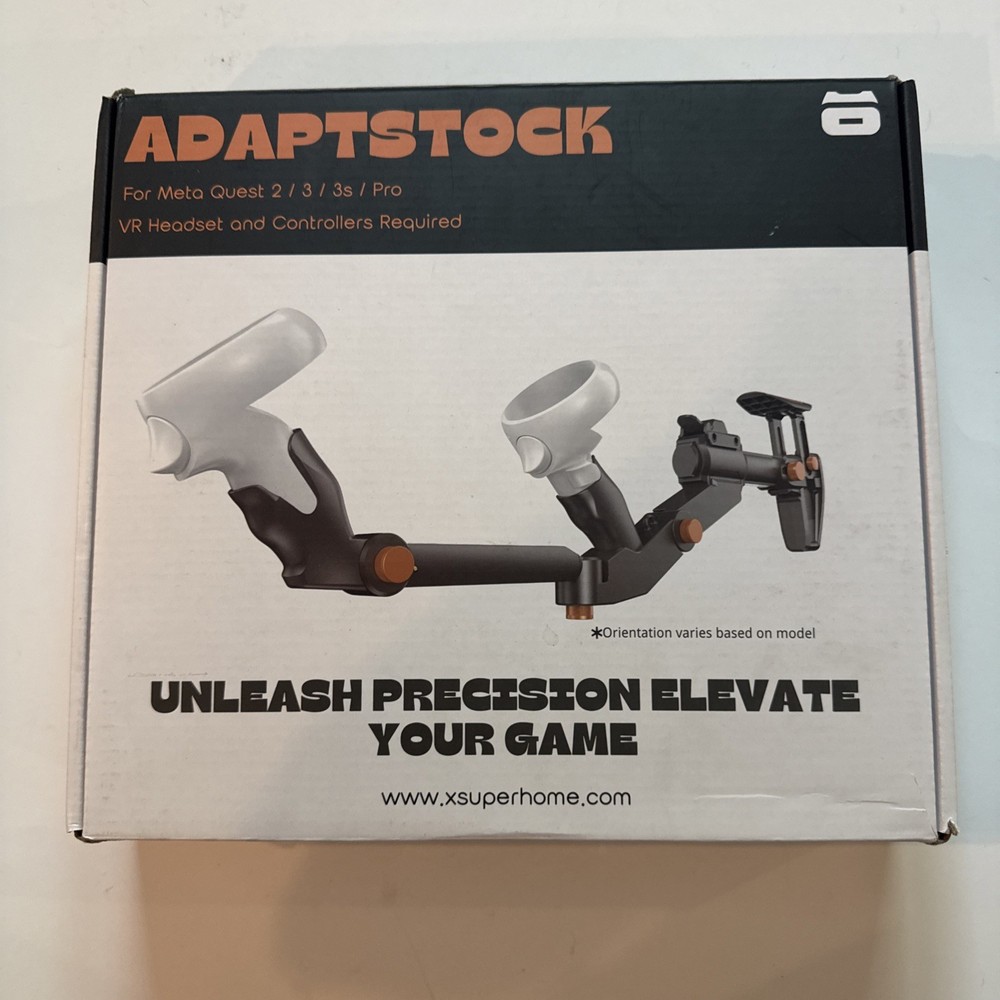 Adaptstock VR Gunstock Meta Quest 2 3 3S Pro Controller Mount