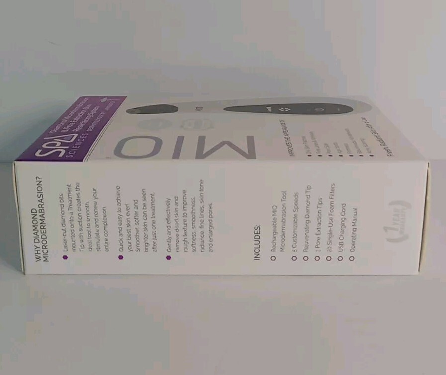 Spa Sciences Mio Microdermabrasion & Pore Extraction Skin Resurfacing System-New