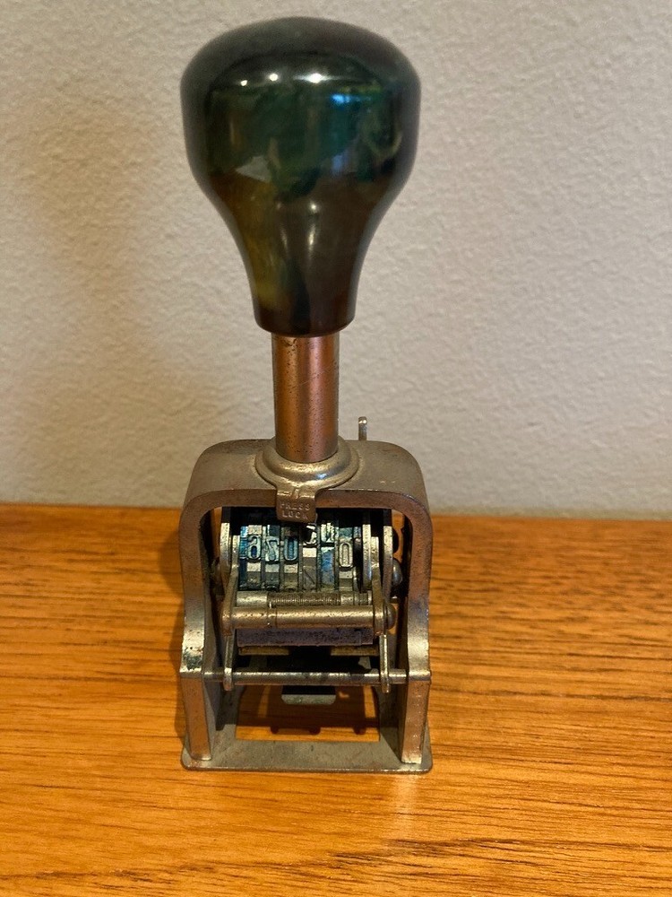 Vintage FORCE Automatic Numberer Machine Model 150 Stamper