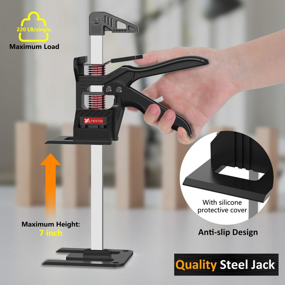 Labor Saving Arm Jack 2-Pack Multi-Function Height Adjustment Device 13"; Portab