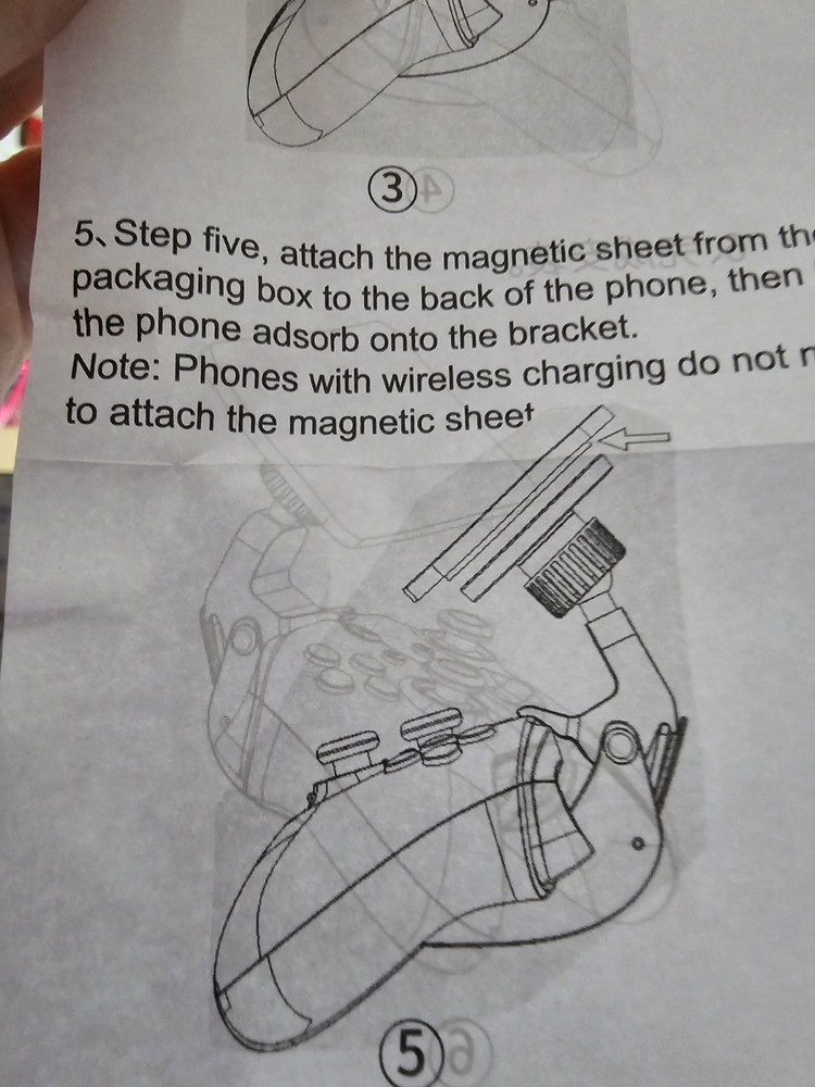 NBCP Wolf M1 Magnetic Controller Phone Mount Clip for Gamepad