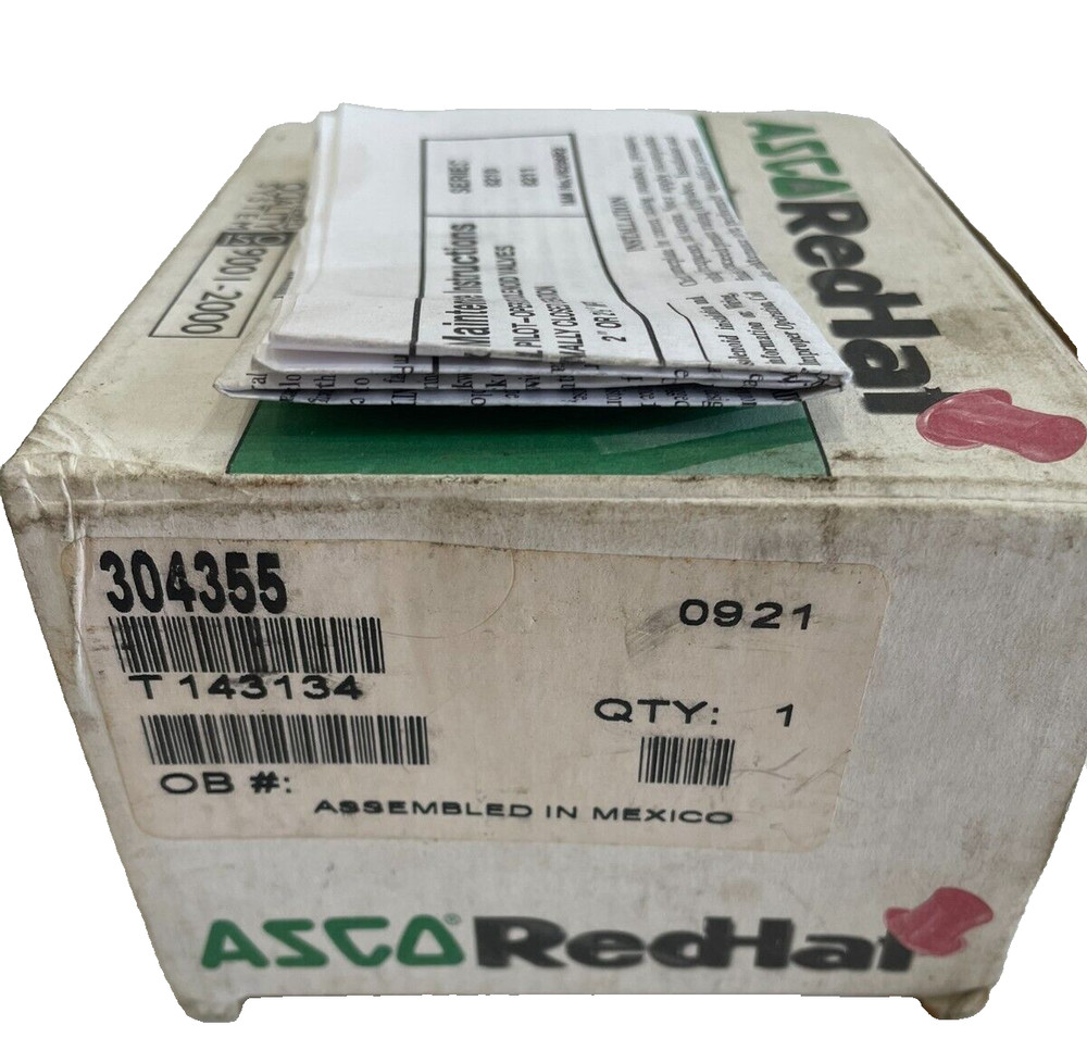 NEW ASCO 304355 REBUILD KIT