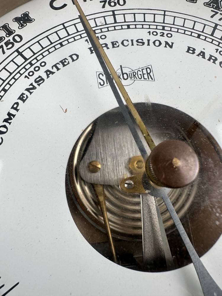 STOCKBURGER COMPENSATED PRECISION BRASS BAROMETER MADE IN GERMANY - UNTESTED