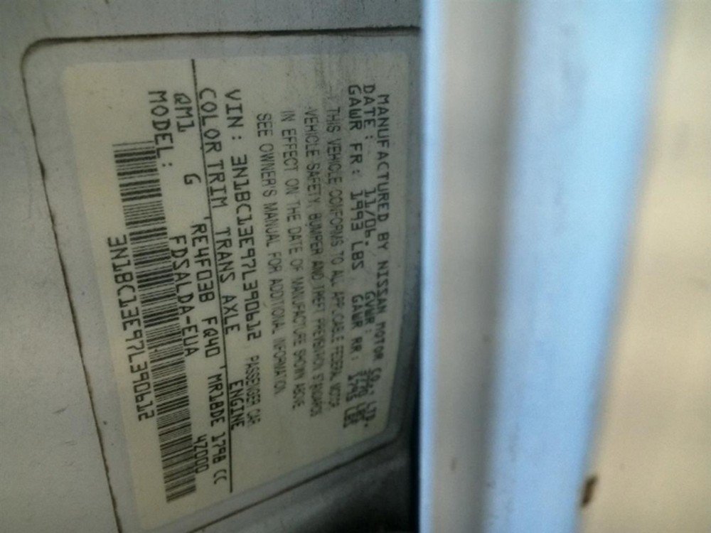 VERSA 2007 Keys/Latches/Locks 104934196
