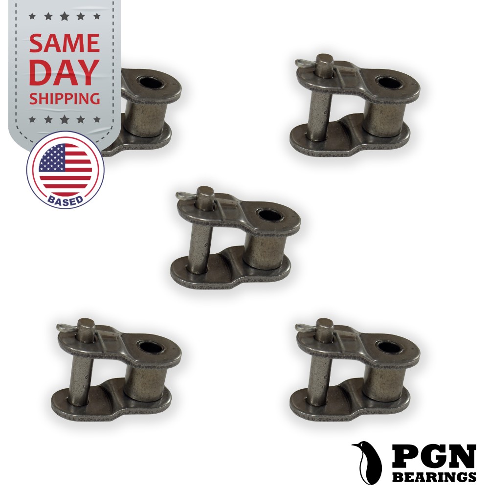 (5 Pack) PGN #50 Roller Chain Offset Links - 5/8" Pitch - Half Link