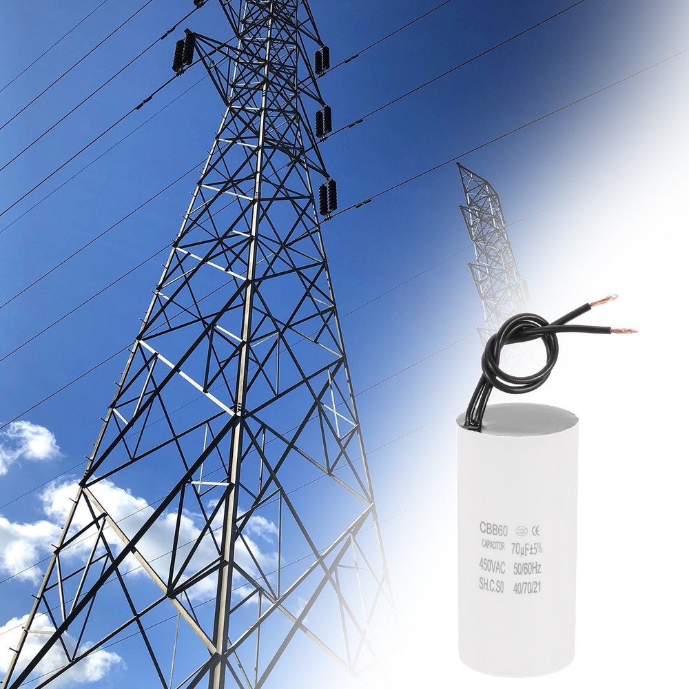70uF CBB60 Running Capacitor, Run Capacitor,White