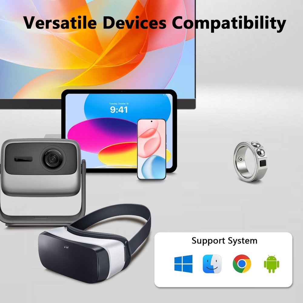 #12 Blutooth Smart Wireless mouse ring for control pc / pad / phone projector