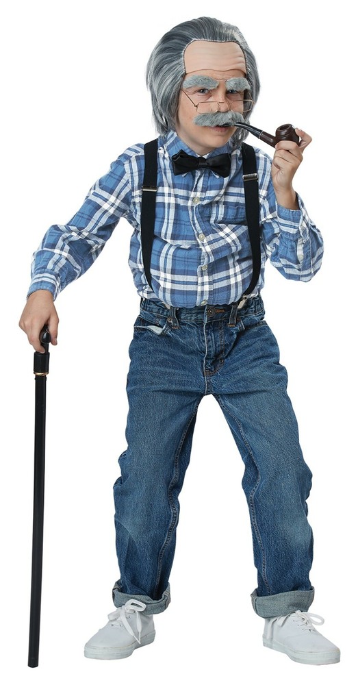 Child Old Man Walking Cane Costume Accessory