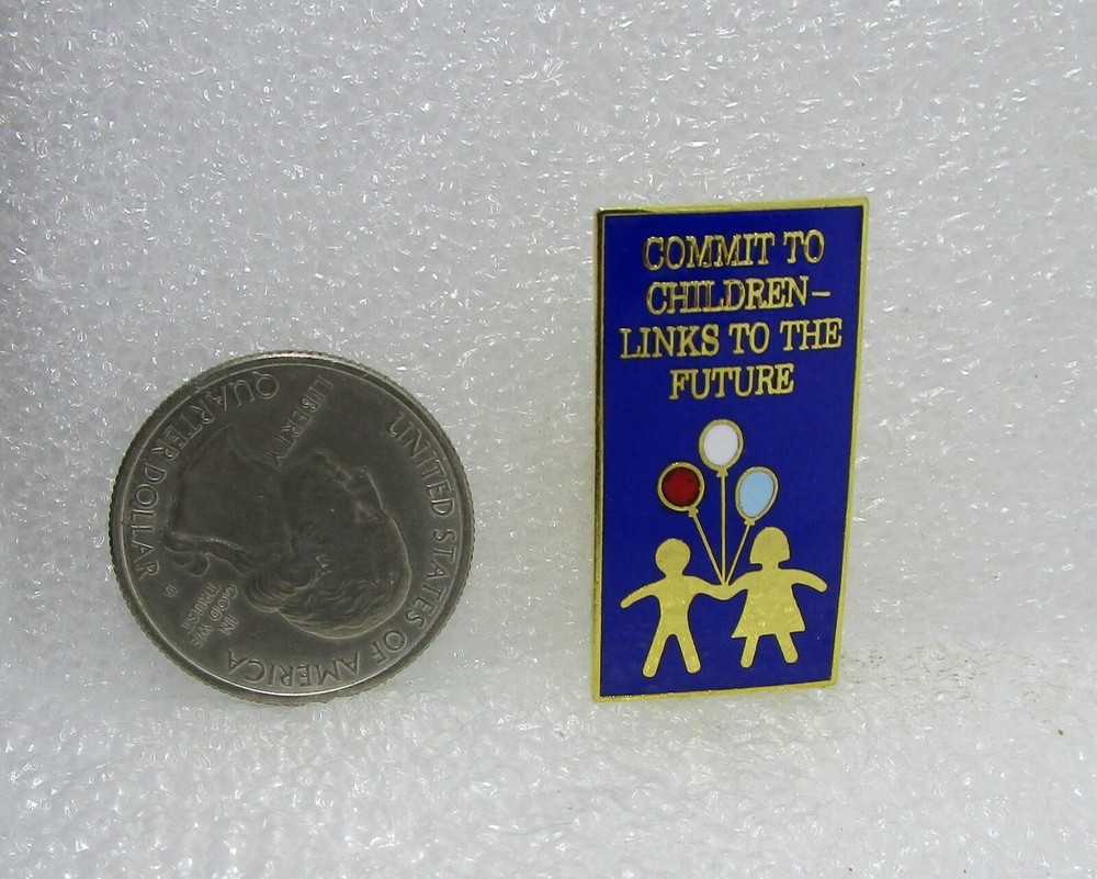 Commit To Children - Links To The Future Pin