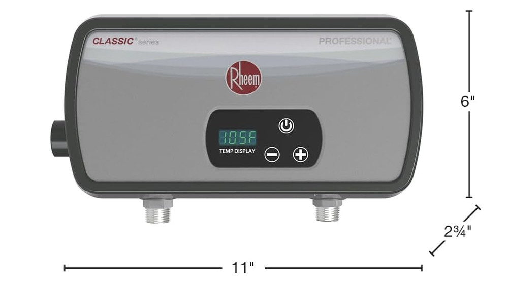 Rheem 6.5kW 240V Point of Use Thermostatic Tankless Electric Water Heater