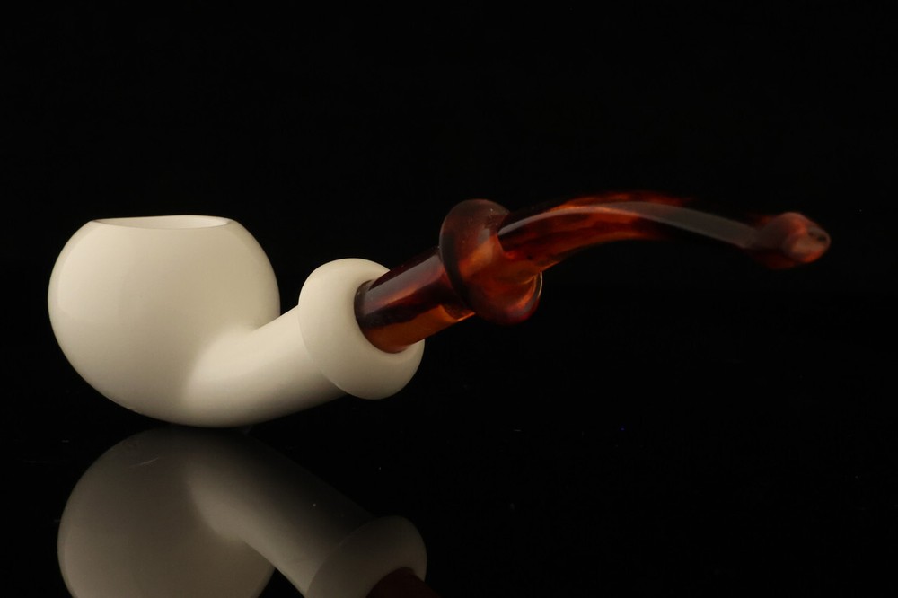 Apple Block Meerschaum Pipe with fitted case 14993