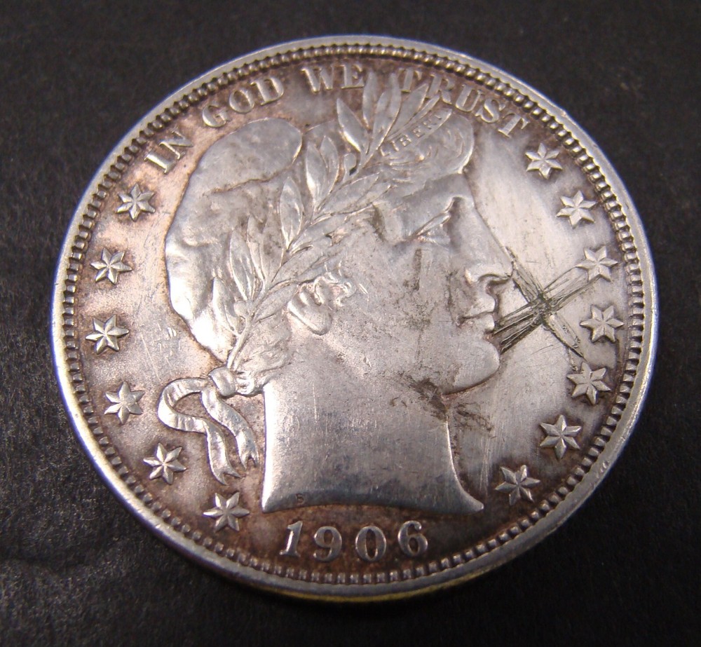 1906-D Barber Half Dollar SILVER  -   50c COIN