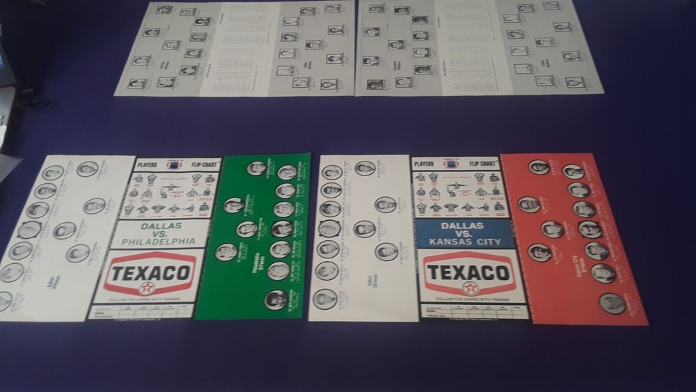 1971 DALLAS COWBOYS FLIP CHART PROGRAM 2 UNFOLDED RARE SHARP KC CHIEFS EAGLES