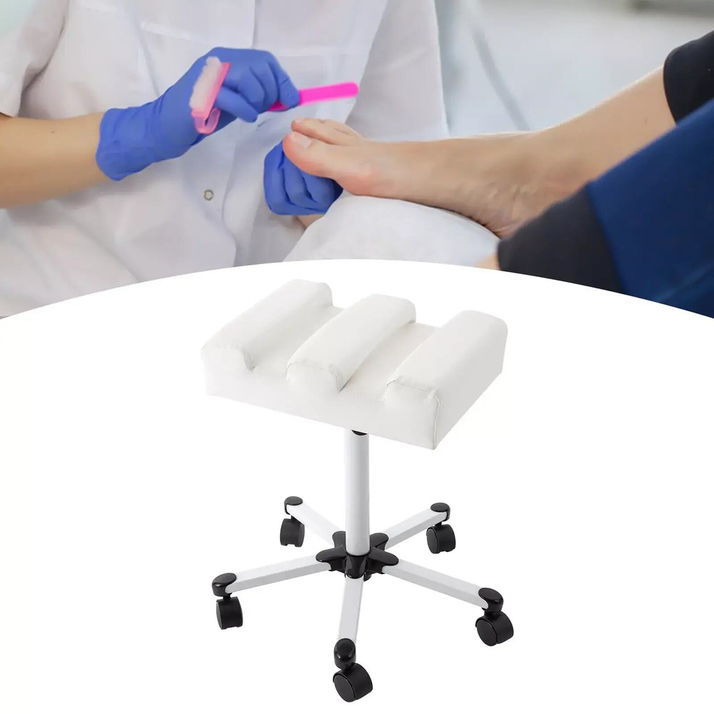 Adjustable Rolling Pedicure Stool with Wheels for Ultimate Comfort