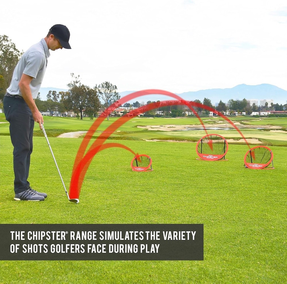 Chipster Pop-Up Golf Chipping Practice Net - Precision & Distance Training
