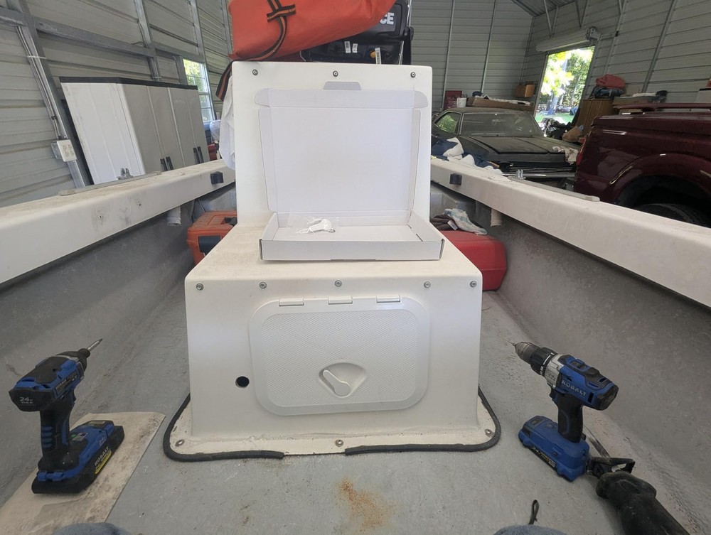 White Marine Deck Access Hatch 10-5/8" X 14-3/4" Rectangle Boat Hatch & Lid