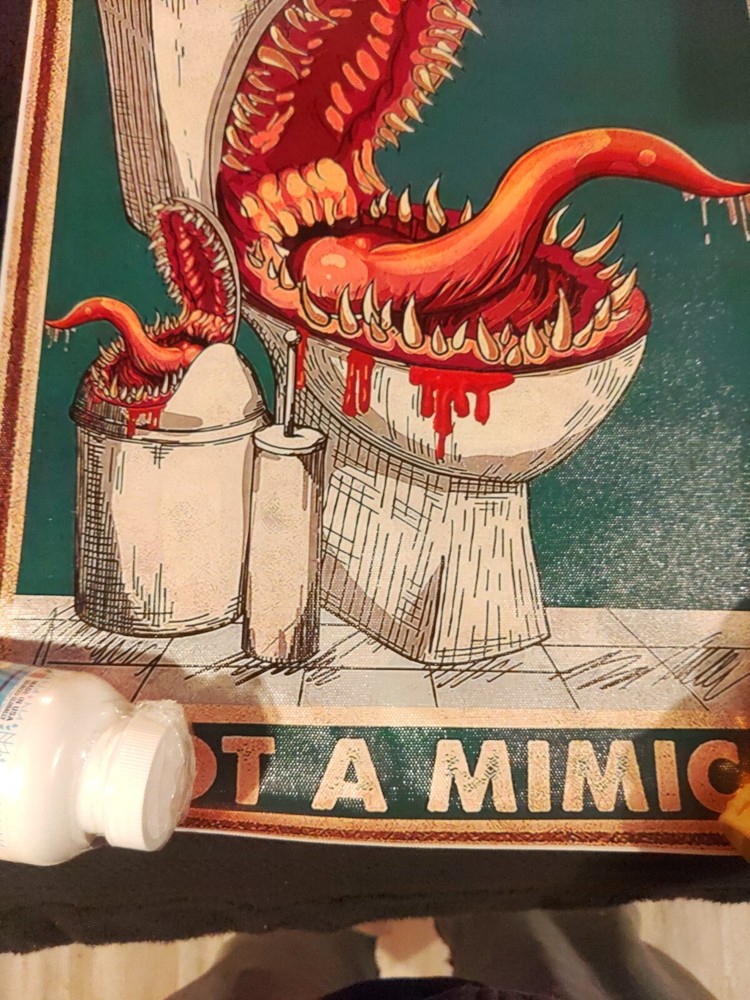Dungeons And Dragons Mimic Canvas Poster