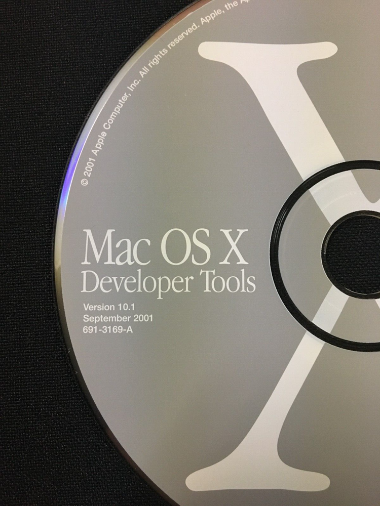 Mac OS X Developer Tools CD Disk - Version 10.1 - 691-3169-A - September 2001