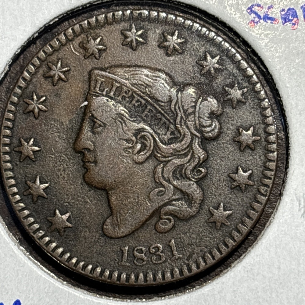 1831 Large cent N-5 Rarity 4