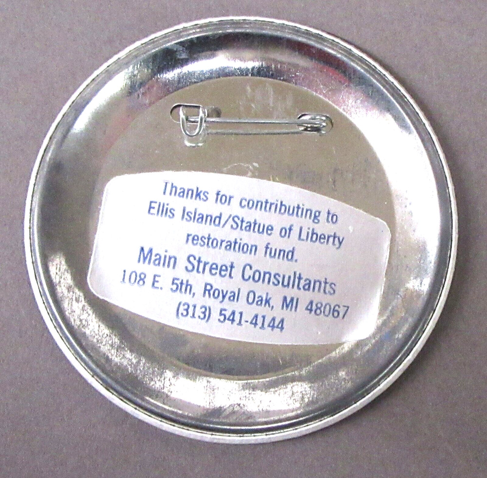 president MAKE A DATE! IACOCCA IN '88 3" pinback button ^