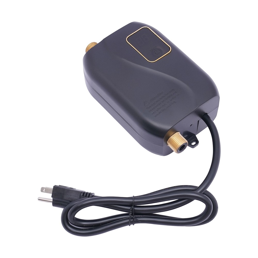 3000W Instant Mini Water Heater, IPX4 Waterproof, 68-122°F, Overheat Protection