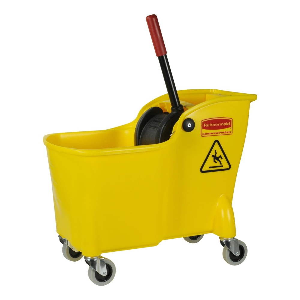 Tandem 31-Quart Bucket & Wringer Yellow