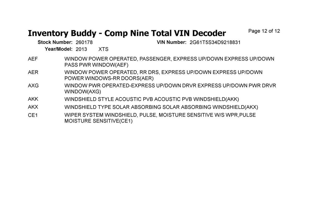 Fuse Box Engine Fits 13 XTS 967424