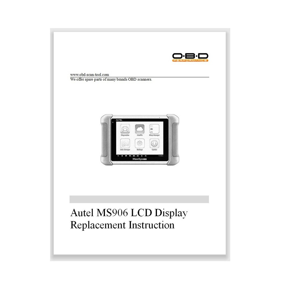 LCD Screen Display Replacement for Autel MaxiSys MS906 906TS BT (NOT Digitizer)