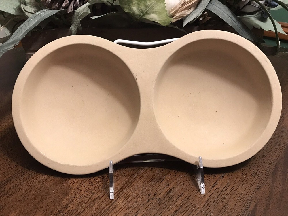 PAMPERED CHEF Microwave Double Egg Stoneware Cooker #5151