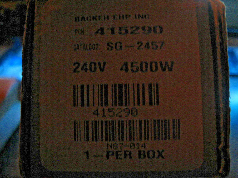 Electric Water Heater Element Screw in 240V 4500W P/N: SG-1453