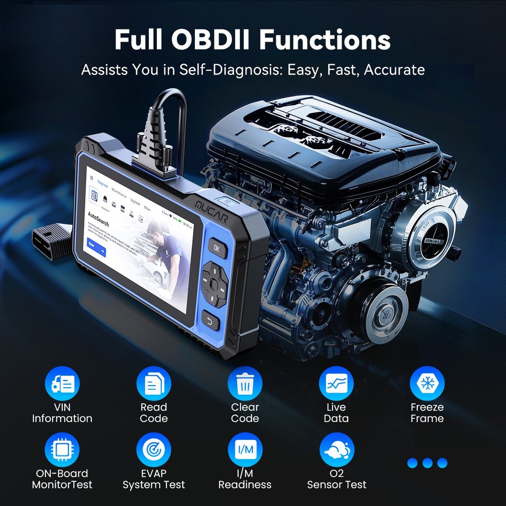 MUCAR 682 Car Diagnostic Tool OBD2 Scanner FULL SYSTEM Bidirectional 20+Services