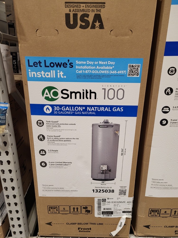 AO Smith 40 Gallon Electric Water Heater Never Used Brand New In Box