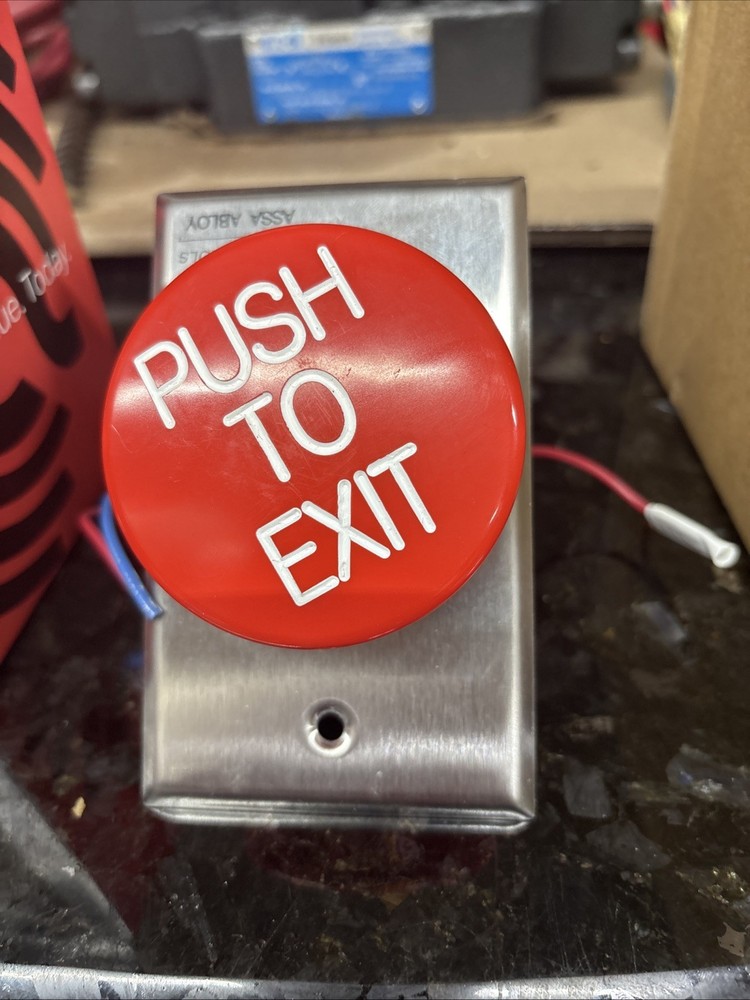 Alarm Controls TS-60 Exit Push Button - Fair Condition