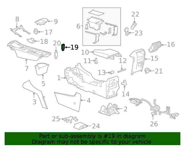 Genuine GM Auxiliary Jack 13349324