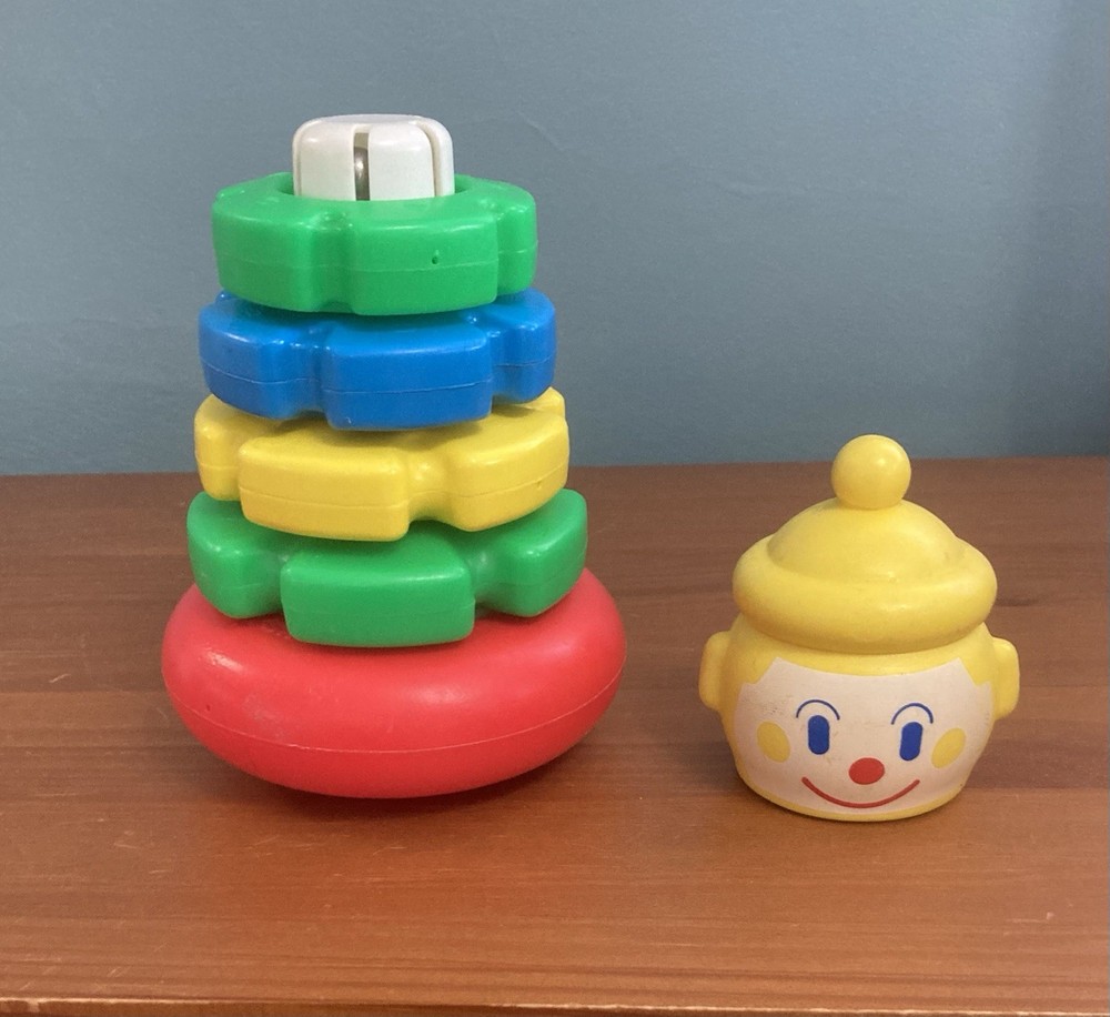VINTAGE Playskool Clown Stack Baby Toy