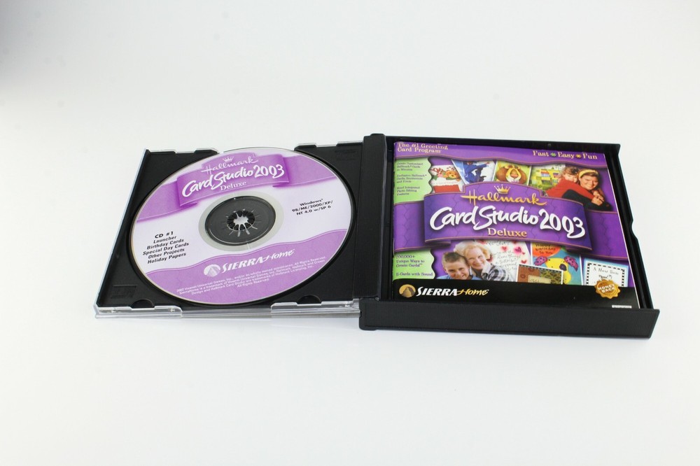 Hallmark Card Studio Deluxe 2003 Windows 98 XP Software