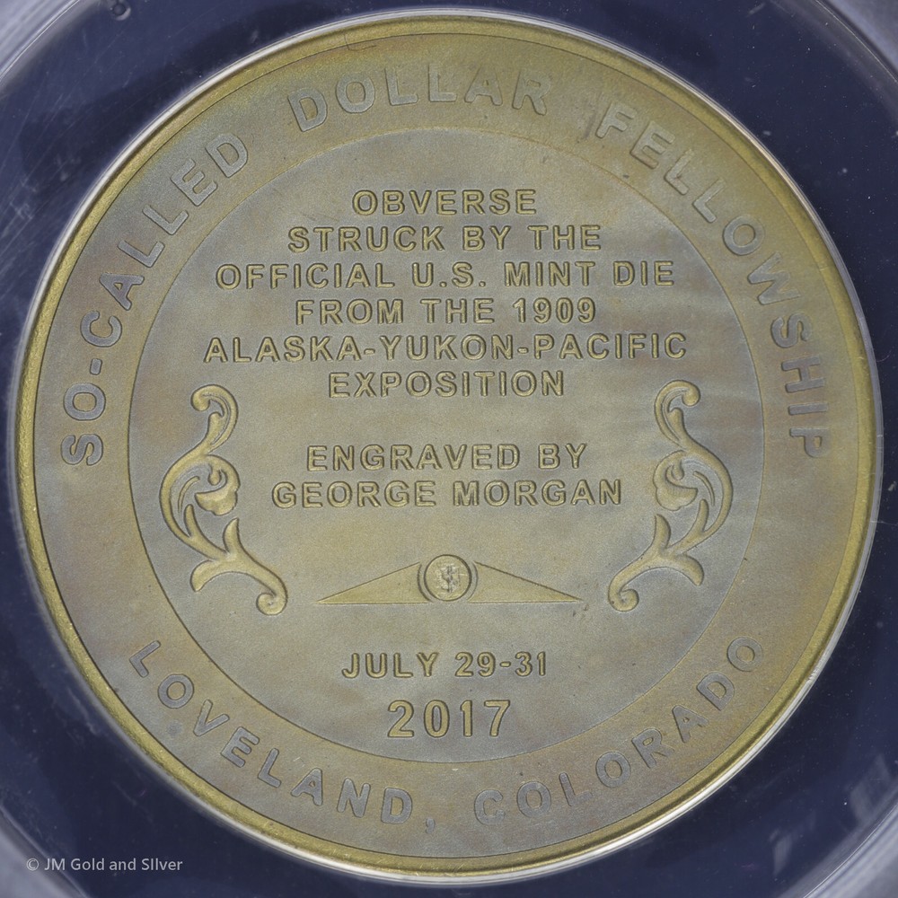 2017 Medal So-Called Dollar Fellowship ANACS MS 68 | Daniel Carr Signed