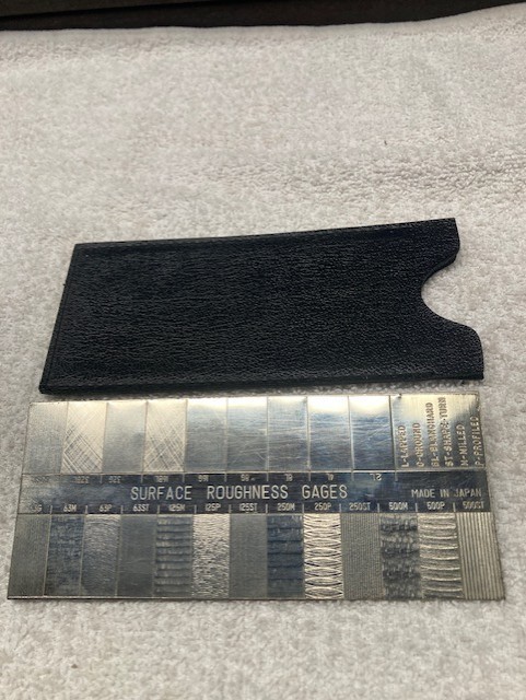 Microfinish Comparator Surface Roughness Scale