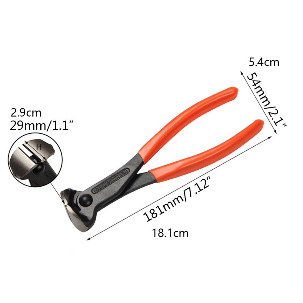 7" Steel Guitar Fret Wire End Cutter Nipper Puller Plier String Luthier Tool