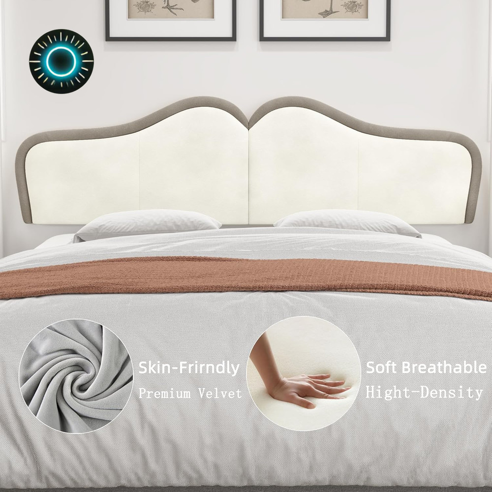 Headboards King Size headboard for Adjustable Bed Head Board Panels Upholstered