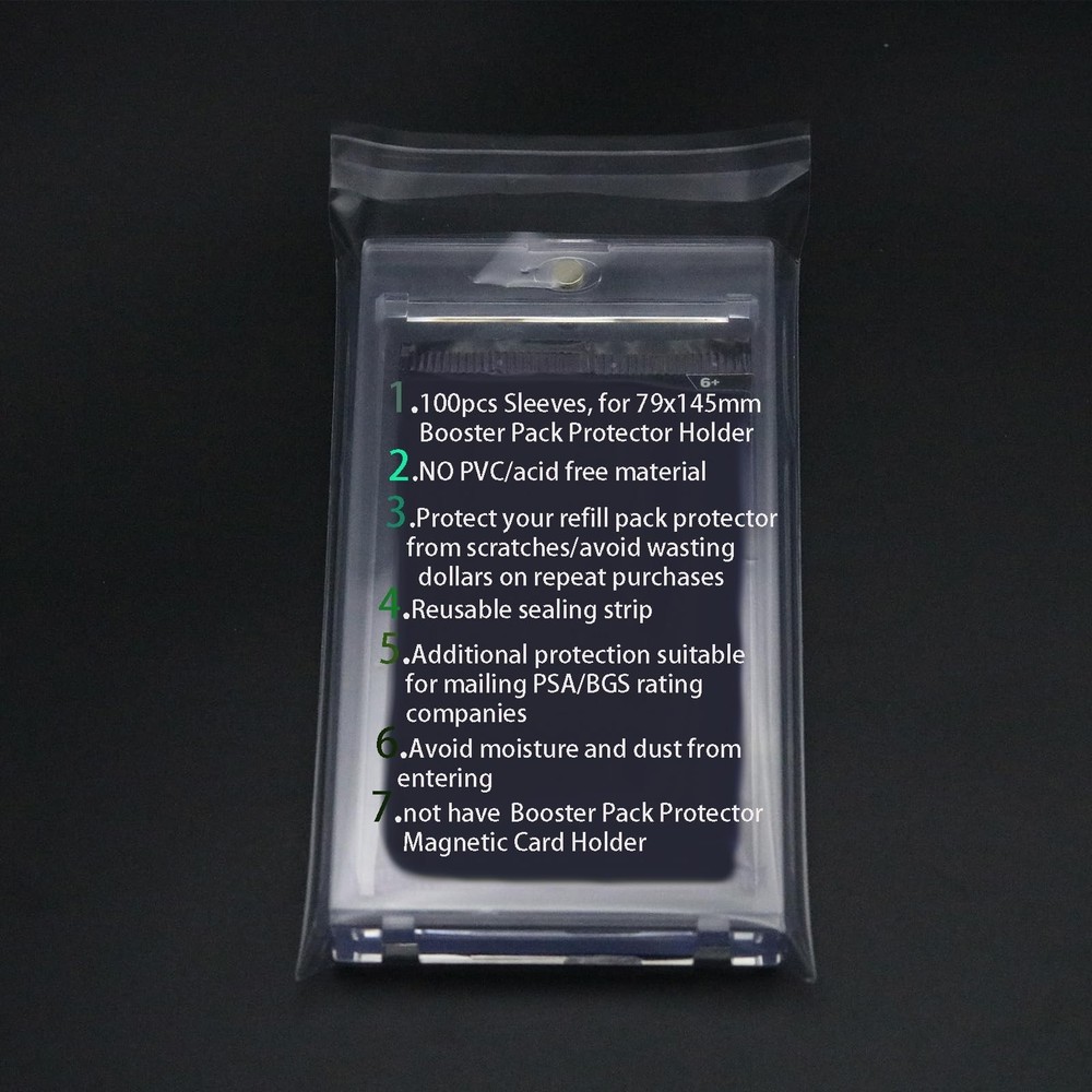 Booster Pack Protector Sleeves,Apply Booster Pack case Card Acrylic Protector...