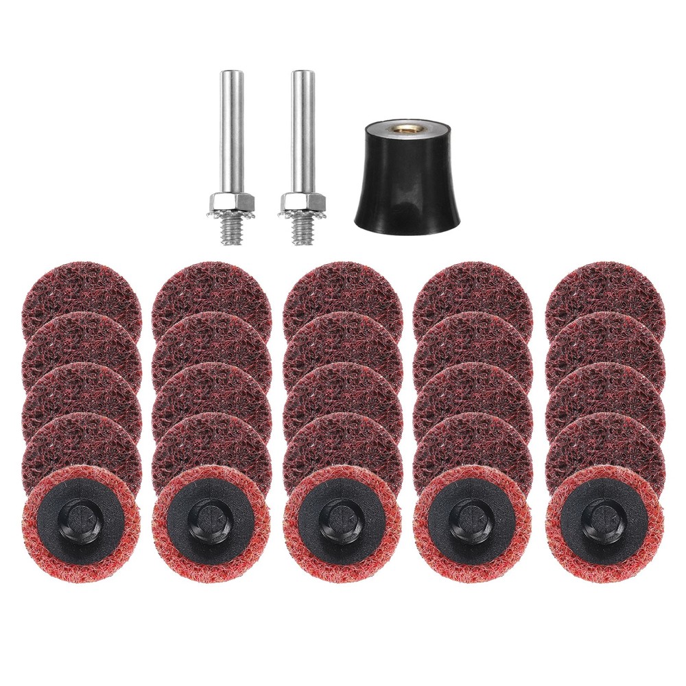 27pcs Quick Change Discs Set 1" Roll Lock Sanding Discs Medium with Disc Holder