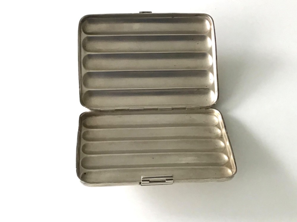 Antique Germany German Solid 835 silver cigar box