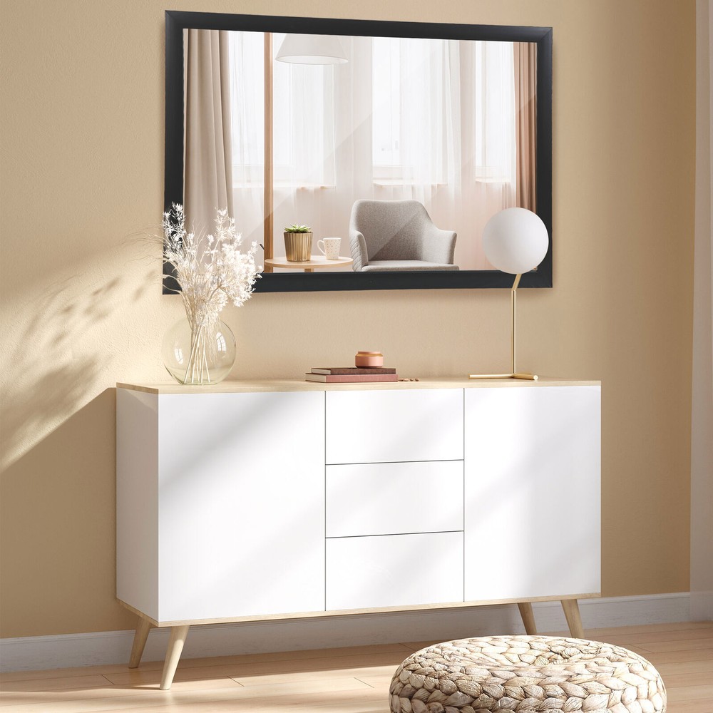 24×36 Inch Rectangular Wall Mirror with Alumium Frame Muti-functional Mirror