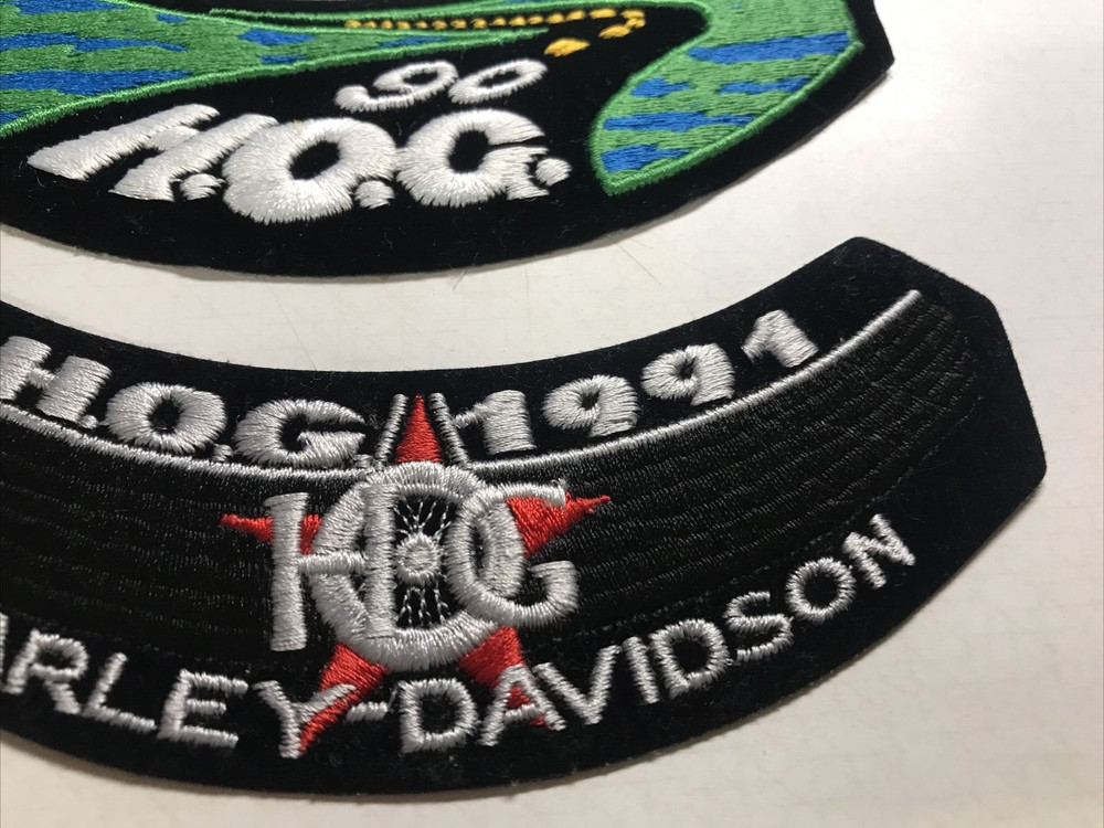 HOG Harley Owners Group 1990 1991 Patch Unused Harley Davidson 6"x2" NOS